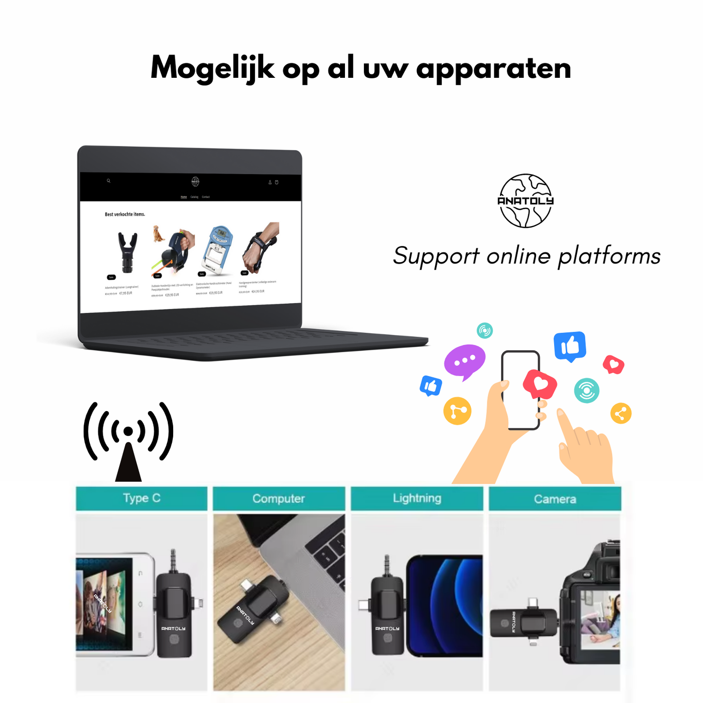 Wireless microfoon (ruisonderdrukking)